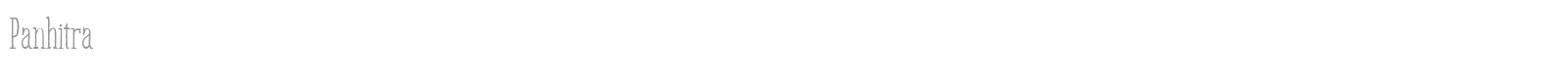 Panhitra font preview